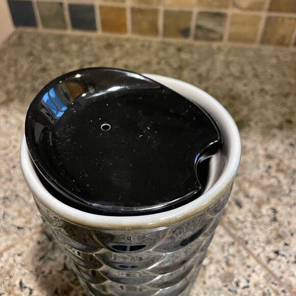 Starbucks Iridescent Black Mermaid Travel Ceramic Cup - Picture 6 of 14